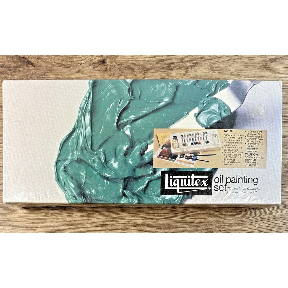 Vintage Liquitex Oil Painting Set No 38 NOS Binney & Smith 1986 USA Artist Kit